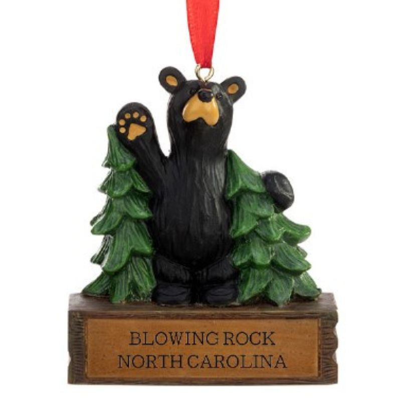 Blowing Rock Hello Bear Magnet Ornament